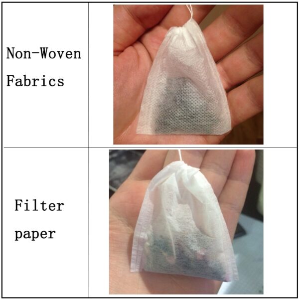 Many size 2 kinds of material Tea Bags Scented With String Heal Seal Filter Paper for 1