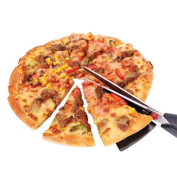 Ganivet de tisores de pizza multifuncional Ganivet d'acer inoxidable Tallador de pizza Eines de cocció Accessoris de cuina 3