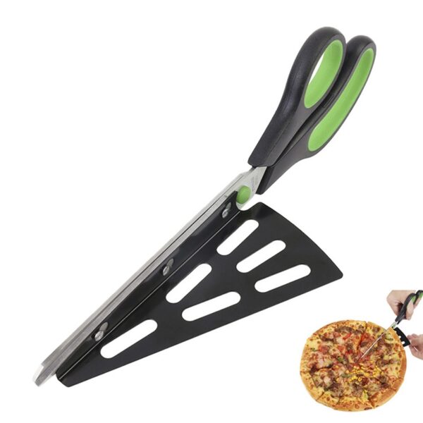 Mutifunctional Pizza Scissors Knife Stainless Steel Pizza cutter Slicer Baking Toolsl Mga Gamit sa Kusina
