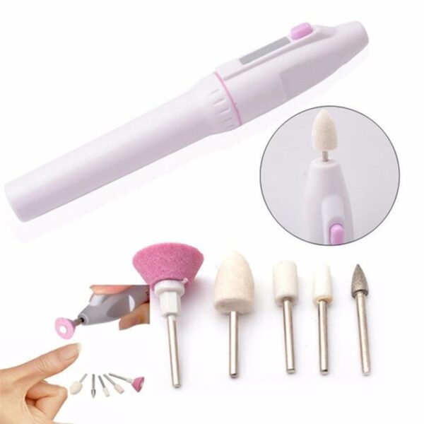 New 5 In 1 Nail Trimming Kit Electric Manicure Pedicure Kit Electric Salon Shaper Pedicure Polish 1
