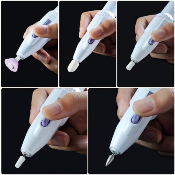New 5 In 1 Nail Trimming Kit Electric Manicure Pedicure Kit Electric Salon Shaper Pedicure Polish 2