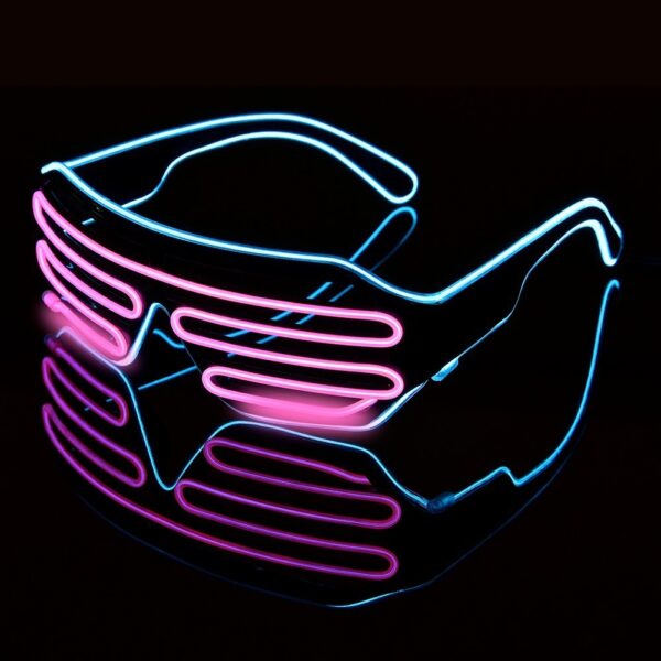 Novelty LED Glasses Light Up Shades Flashing Luminous Rave Night Christmas Activities Wedding Birthday Party Decoration 1