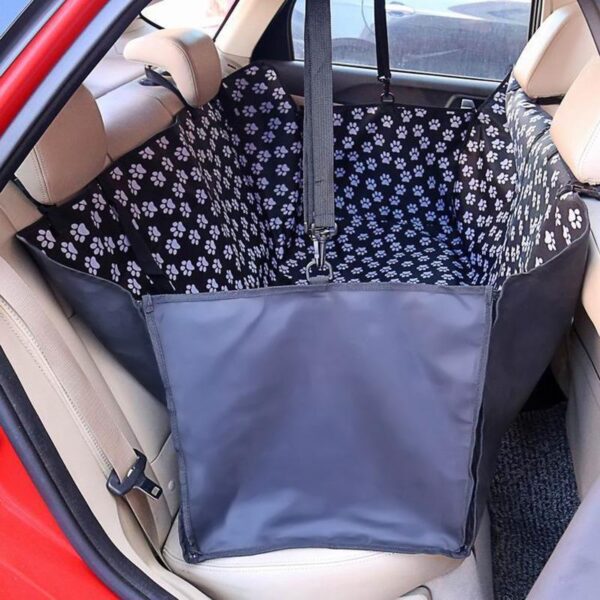 Mga tigdala sa binuhi nga Oxford Fabric Paw pattern nga Car Pet Seat Cover Dog Car Back Seat Carrier Waterproof 4b27af77 12f8 494a ac30