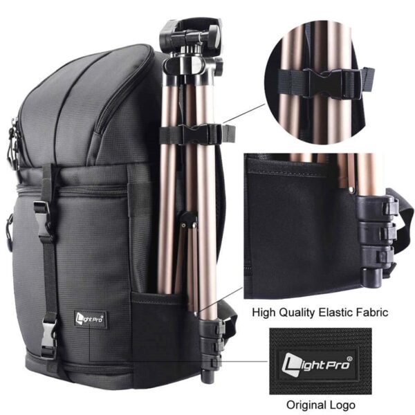 Photo Camera Sling Bag Shoulder Cross Digital Case Waterproof w Rain Cover DSLR Soft Men Women 3