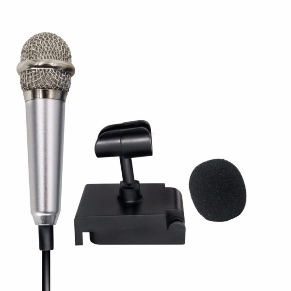 Portable Mini smart microphone Stereo Condenser Mic for for mobile phone PC Laptop Chatting Singing Karaoke 3