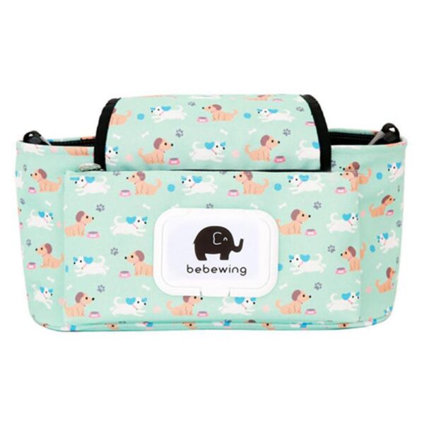 Print Strollers Baby Trolley Bag nga adunay Detachable Handbag Multifunctional Baby Stroller Organizer Pram Buggy Cart Nagbitay 2