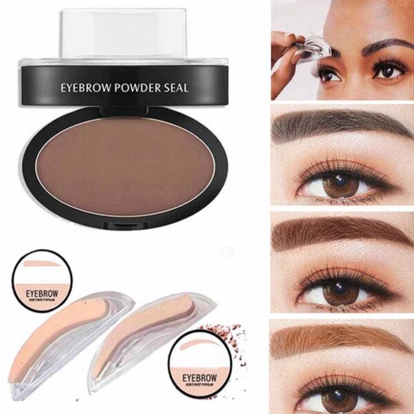 Professional Natural Eyebrow Stamp Waterproof Eyebrow Powder Seal Quick Makeup Eye Brow Cosmetic Beauty Makeup 1