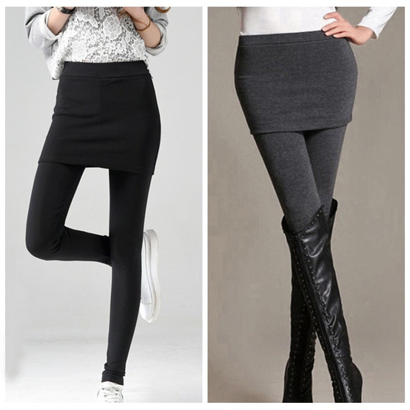 Stretch Slim Skirt Leggings - Not sold in stores