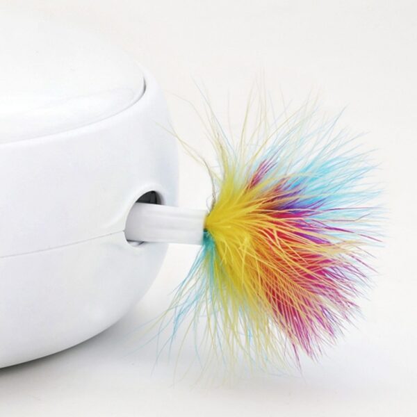 Rotearend Feather Play Interactive Cat Toy Feather Pops Out Smart Mode stimuleart Cat Senses Jachtynstinkten 3