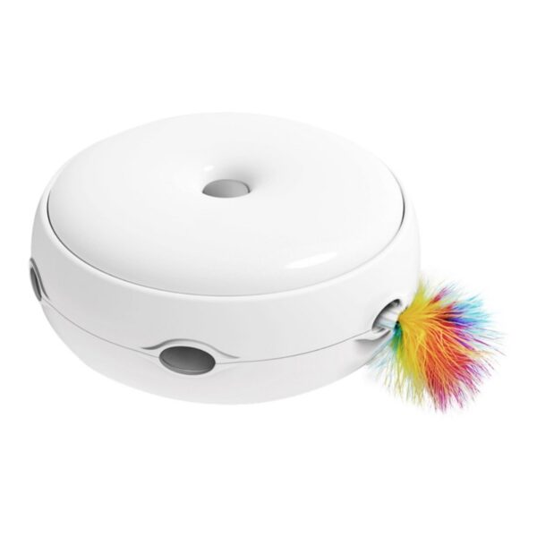 Rotating Feather Play Interactive Cat Toy Feather Pops Out Smart Mode stimulates Cat Senses Hunting Instincts 4