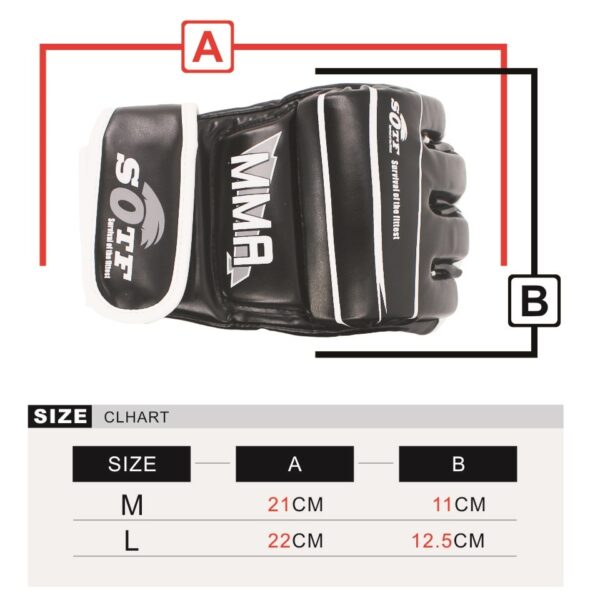 SOTF Black Samurai Ninja MMA Fighting Fight Fitness Sports men Boxing Gloves Tiger Muay Thai glove 5