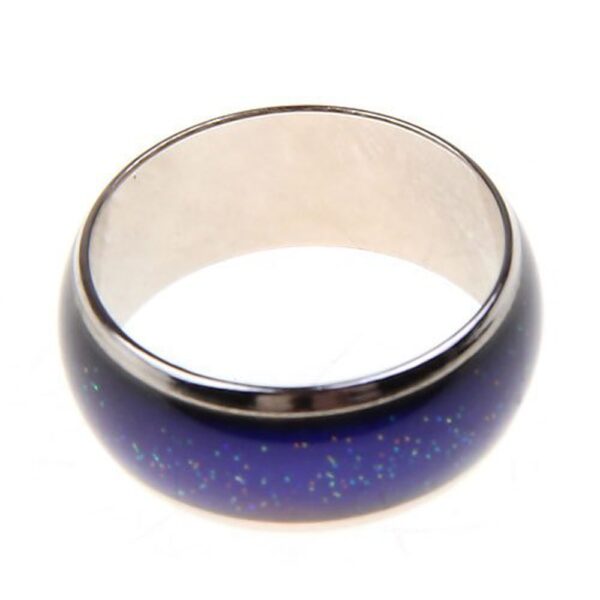 Stainless Ring Changing Color Mood Rings Feeling Emotion Temperature Ring Wide 6mm Smart Jewelry Factory direct 1