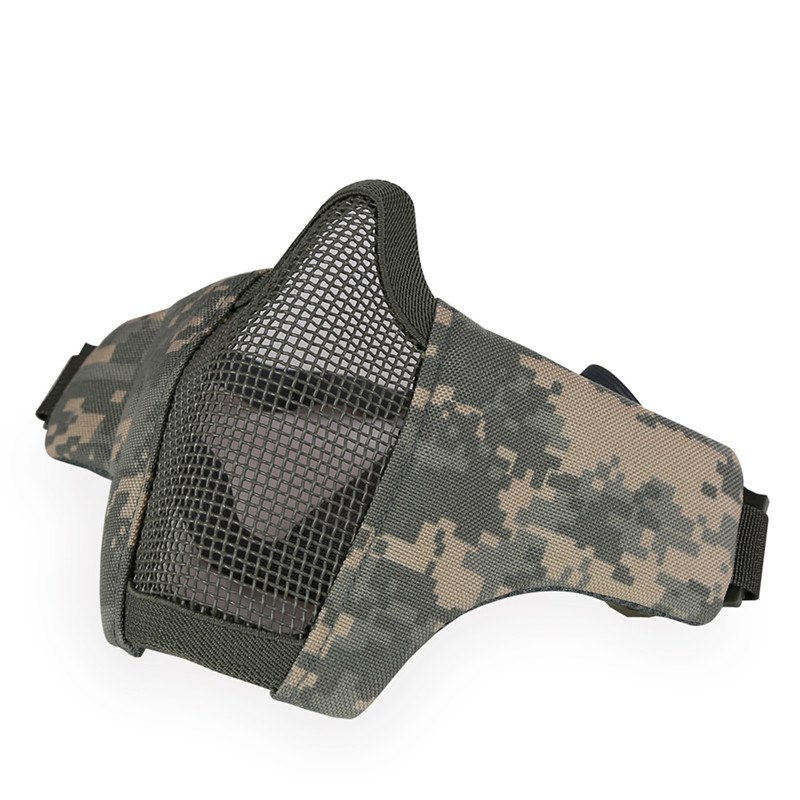 Airsoft Metal Steel Mask Net Mesh Half Lower Face Protective for Paintball CS 