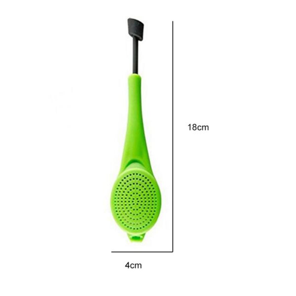 Tea Infuser Built in plunger Healthy Intense Flavor Reusable Tea bag Plastic Tea Coffee Strainer Measure 2