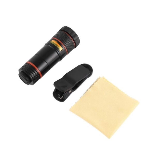 Universal 12X Mobile Phone Telescope HD External Telephoto Lens Replacement Tele Lens Optical Zoom Cell Phone 5
