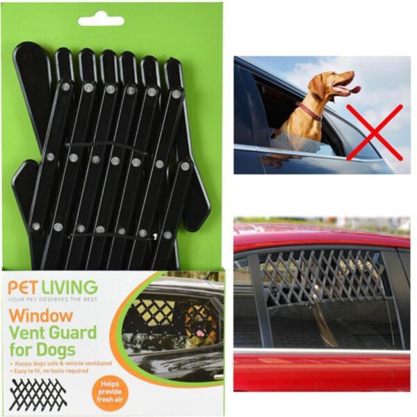 Universal Car Window Travel Vent Pet Dog Puppy Security Ventilation Grill Mesh Vent Guard Telescopic fence 2