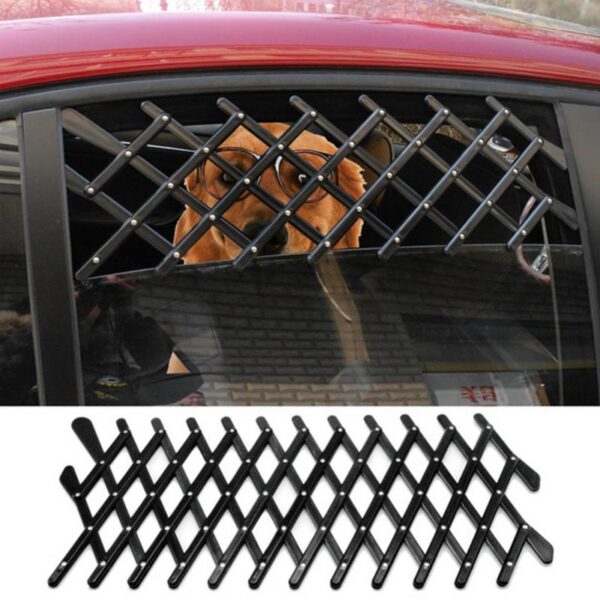Universal Car Window Travel Vent Pet Dog Puppy Security Ventilation Grill Mesh Vent Guard Telescopic fence 3