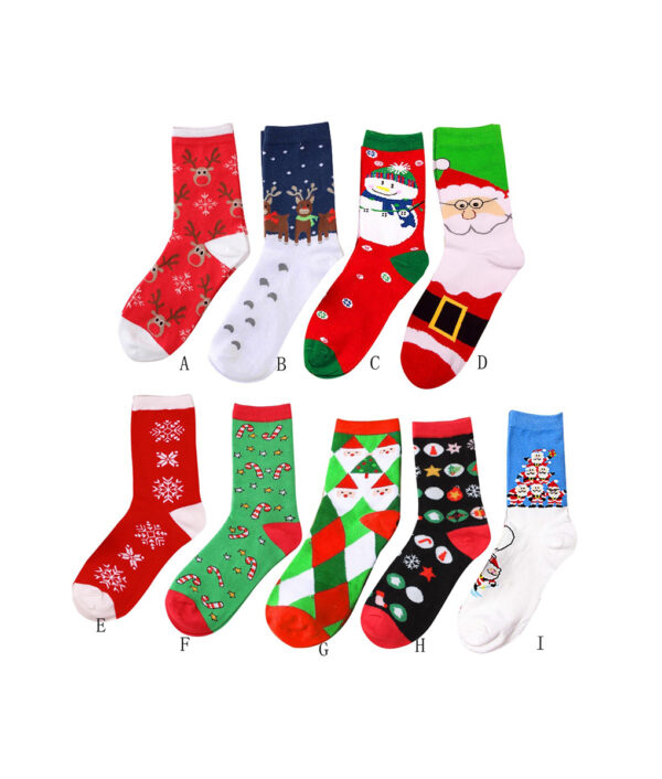 Women And Men Christmas Cotton Sock Cartoon Animal Paradise Thick Cute Comfortable Stripe Short Ankle Soxs 1 1