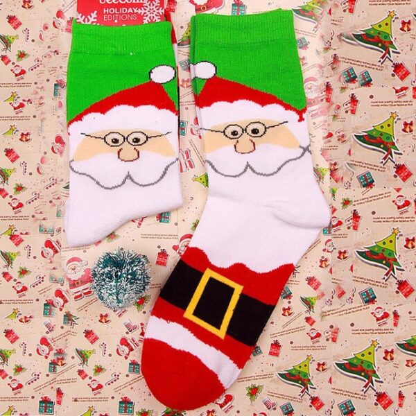 Women And Men Christmas Cotton Sock Cartoon Animal Paradise Thick Cute Comfortable Stripe Short Ankle Soxs 3.jpg 640x640 3