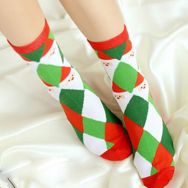 Babaye Ug Lalaki Pasko Cotton Sock Cartoon Animal Paradise Baga Cute Komportable Stripe Mubo Ankle Soxs 4