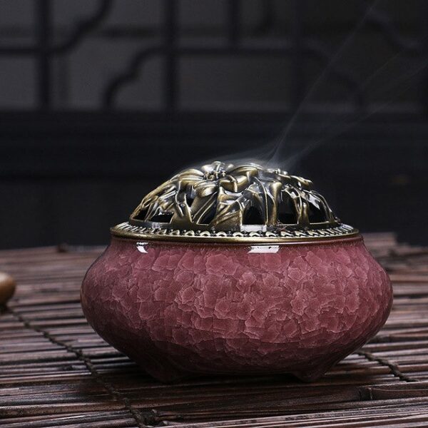celadon ceramic Buddha incense base copper alloy antique incense burner incense sandalwood incense small 9.jpg 640x640 9