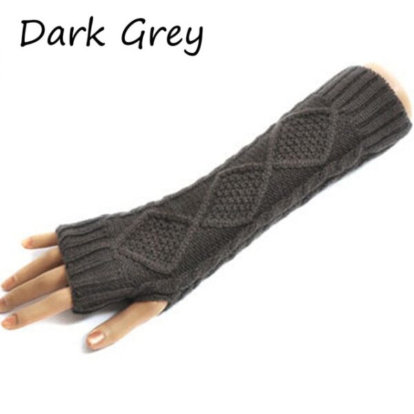 1 Pair Moda Payîz Zivistan Bihar Bihar Germ Jin Jin Keçik Gloves Zengê Arm Warmer Long Fingerless 11.jpg 640x640 11