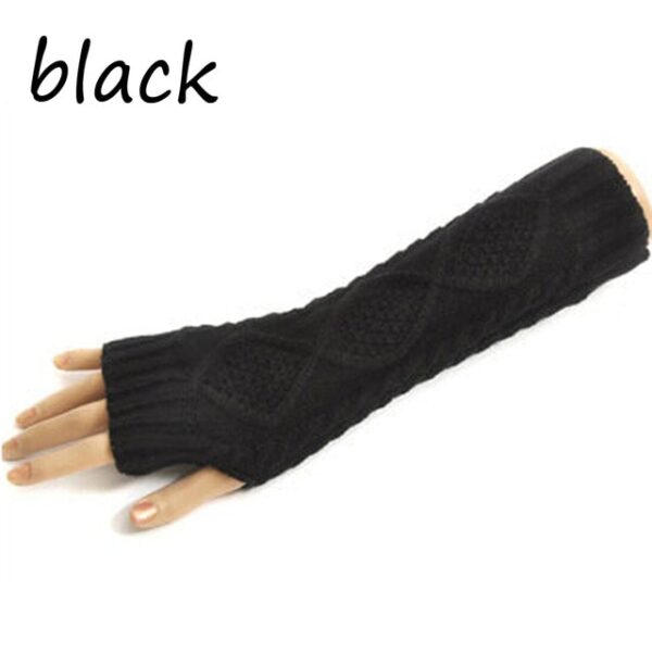 1 Pair Fashion Autumn Winter Spring Warm Women Ladies Girl Solid Gloves Arm Warmer Long Fingerless 8.jpg 640x640 8