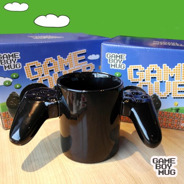 1 Pcs Creative Gamepad Cup personalized shape coffee milk Boy Game Over mugs Gamepad Controller Coffee 2