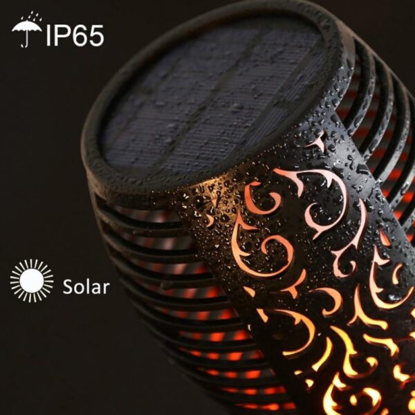 1 Pcs OR 2 Pcs 96 LED Waterproof Flickering Flame Solar Torch Light Garden Lamp Outdoor 10