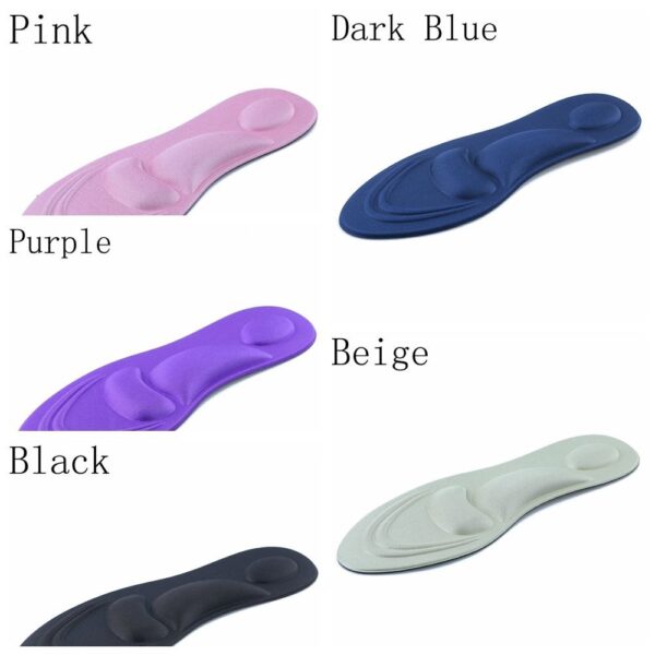 1 pair 4D Sponge Soft Insole High Heel Pad Pain Relief Insert Cushion Pad 4D 2