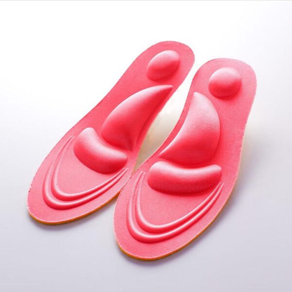 1 pair 4D Sponge Soft Insole High Heel Shoe Pad Pain Relief Insert Cushion Pad 4D 4