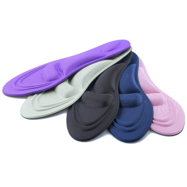 1 pair 4D Sponge Soft Insole High Heel Shoe Pad Pain Relief Insert Cushion Pad 4D 5