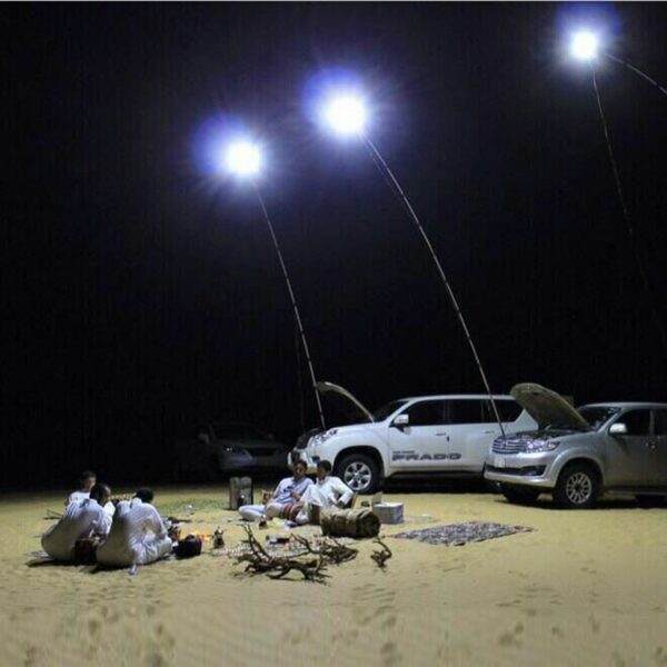 LED Outdoor CampingTelescopic Fishing Rod Light
