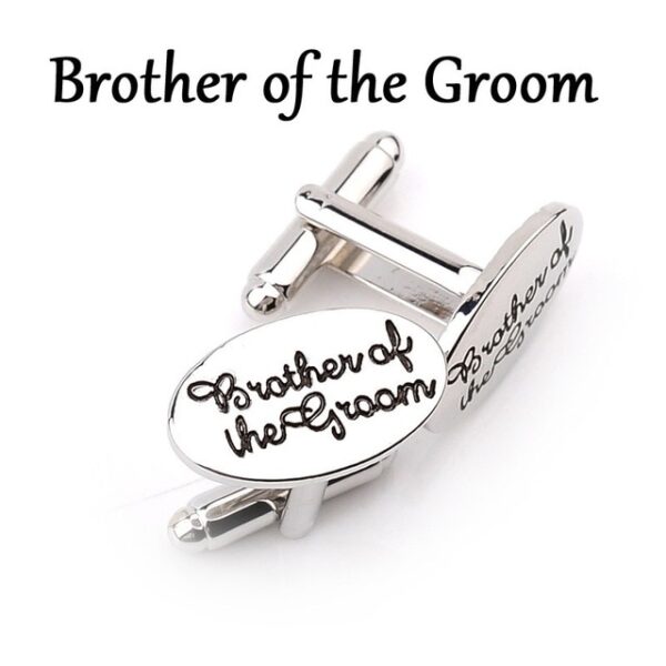 13 Estilo sa Lalaki nga Fashion Silver Oval nga Alahas sa Kasal Cufflinks Groom Best Man Best Friend French 5.jpg 640x640 5