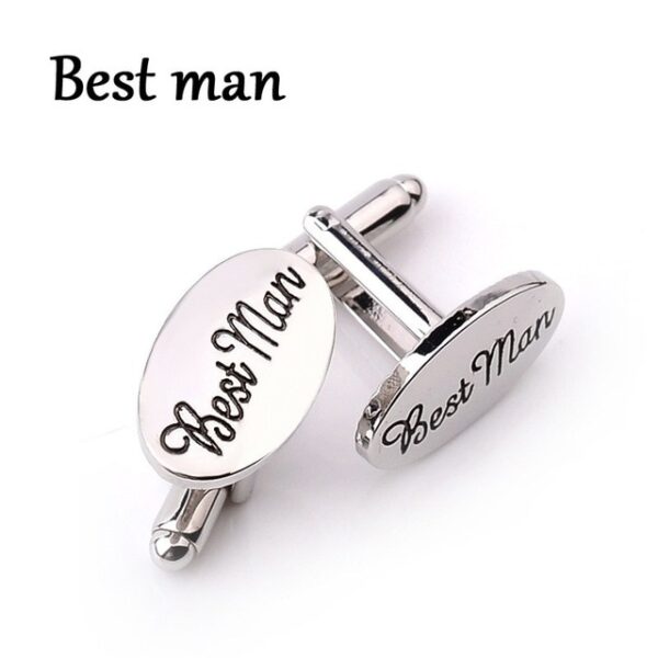 13 Style Men's Fashion Silver Oval Wedding Alahas Cufflinks Groom Best Man Best Friend