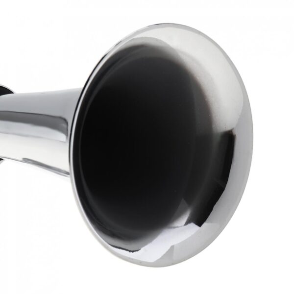 17Inch Chrome Plated ZINC Universal 150dB Super Loud Single Trumpet Car Air Operated Horn for Automobiles 4