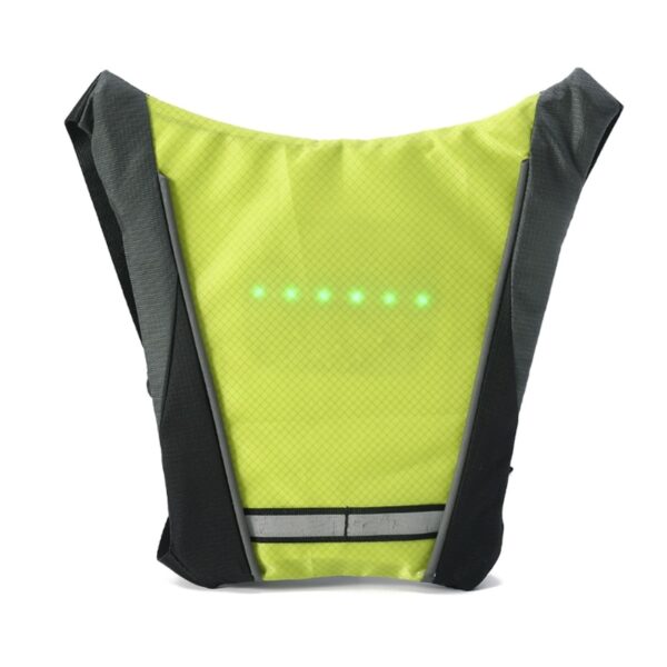 1PC Cycling Vest Outdoor Warning Light Safety Jacket Signal Wireless Remote Control Bike Accessories W20 5