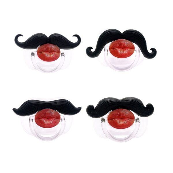 1PCS Food Grade Silicone Nakakatawa nga Baby Pacifiers Dummy Nipple Teethers Toddler Orthodontic Soothers Teat para sa Bata 2