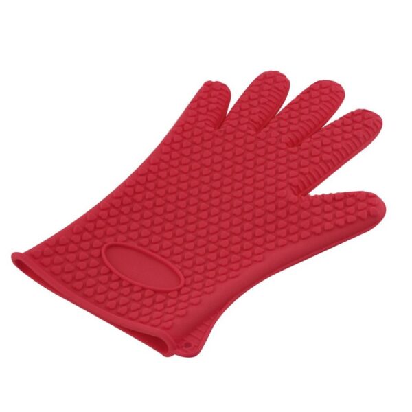 1pc Heat Resistant Silicone Glove Kubika Kubika BBQ Oven Pot Holder Mitt Kitchen Red Hot Search 1