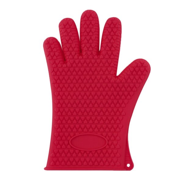 1pc Heat Resistant Silicone Glove Pagluto Baking BBQ Oven Pot Holder Mitt Kitchen Red Hot Search 4