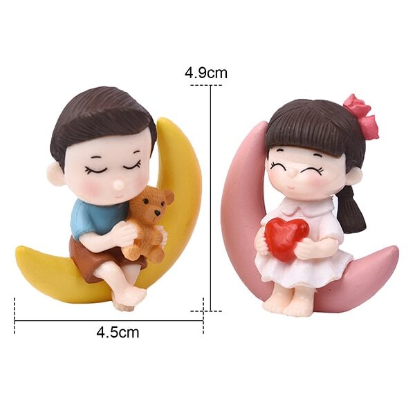 1set Sweety Lovers Couple Chair Figurines Miniatures Fairy Garden Gnome Moss Valentine's Day Gift Resin 18.jpg 640x640 18