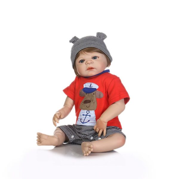 2017 New reborn baby dolls full vinyl doll lifelike newborn bebe lovely gift for children toys 2