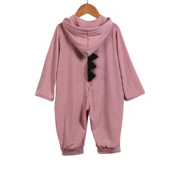 2017 Nyfødt Spedbarn Baby Gutt Jente Dinosaur Hette Romper Jumpsuit Antrekk Klær D50 3.jpg 640x640 3