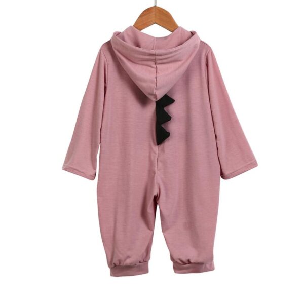 2017 Newborn Infant Baby Boy Girl Dinosaur Hooded Romper Jumpsuit Outfits Clothes D50 5