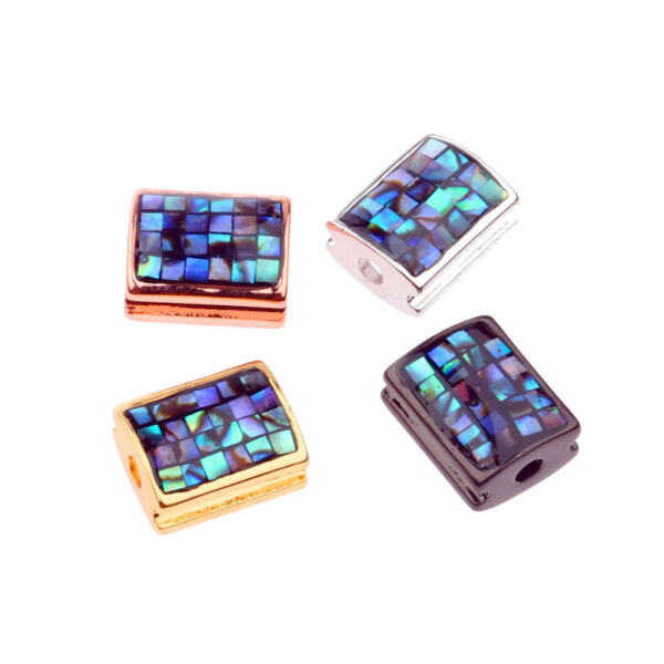 2018 NEW CZ Crystal CZ Zircon Micro Mosaic Charm Jewelry Find DIY Bracelet Necklace Making