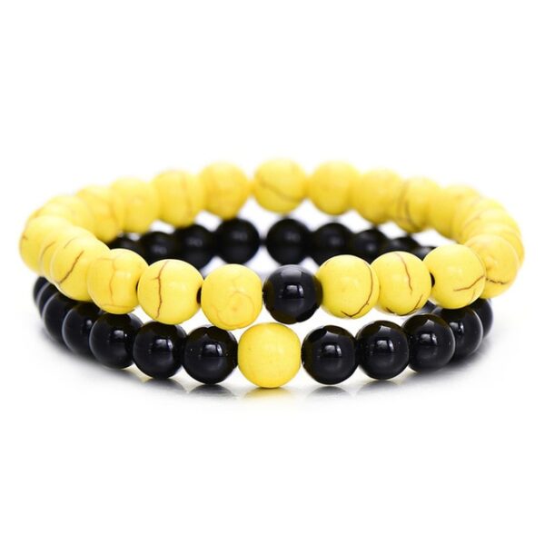 Conjunto de pulseiras de distância para casais, 2 peças, pedra natural clássica, branco e preto, yin yang, pulseiras com contas para 3.jpg 640x640 3