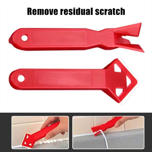 2Pcs Set Scraper Floor Cleaner Angle Tile Glass Glue Residual Remove Shovel Tool 3