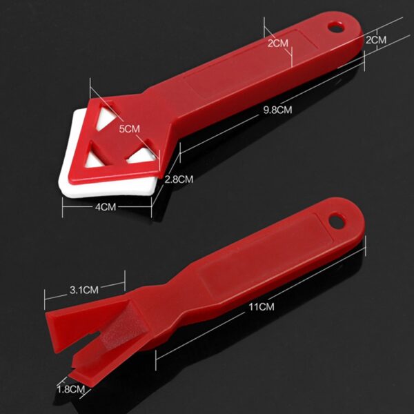 2Pcs Set Scraper Floor Cleaner Angle Tile Glass Glue Residual Remove Shovel Tool 5