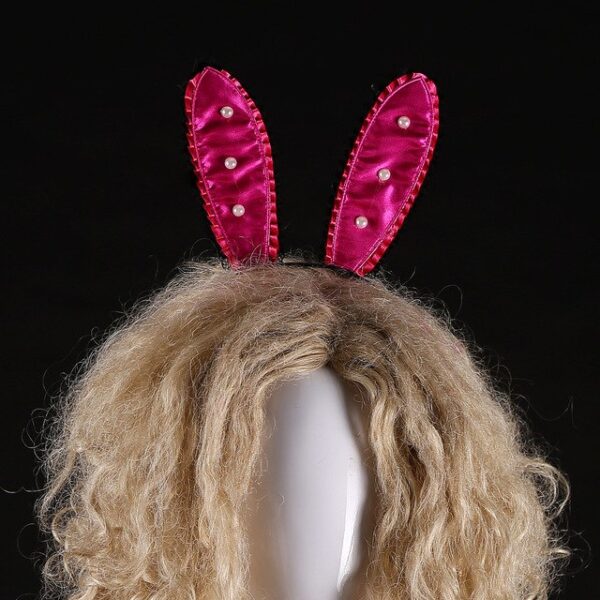 2pcs Costume accessories sexy bunny ear headband pink red for hen bachelorette event party supplies