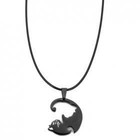 Yin & Yang Cat Necklace - image 5